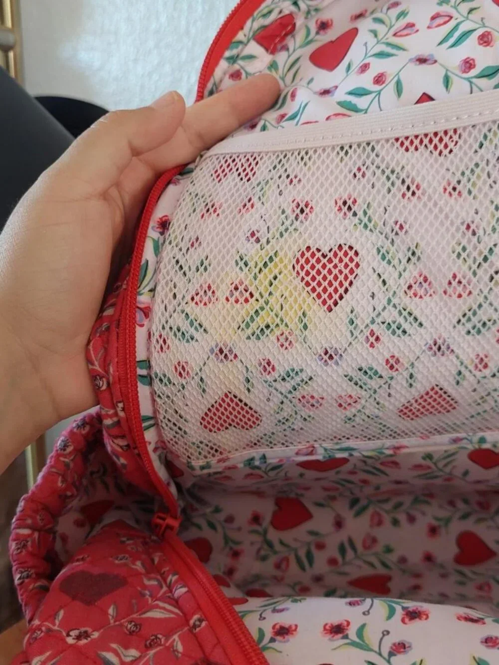 Vera Bradley imperial hearts backpack heart red valentine day